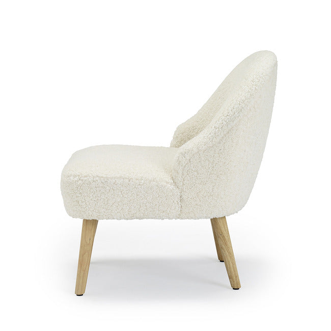 Ted Cloud Bobble Boucle Chair Grey / White