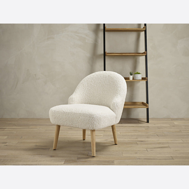 Ted Cloud Bobble Boucle Chair Grey / White