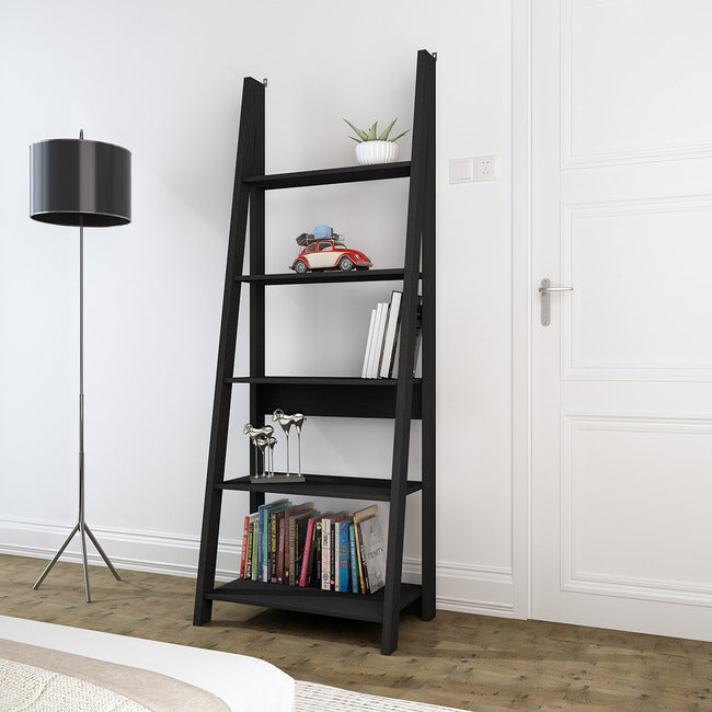 Tiva Ladder Shelving Bookcase 5 Tier