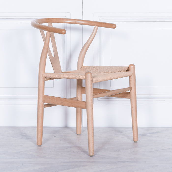 Wishbone Natural Wooden Dining Chair