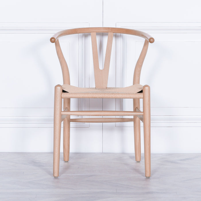 Wishbone Natural Wooden Dining Chair