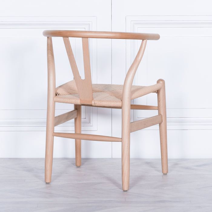 Wishbone Natural Wooden Dining Chair