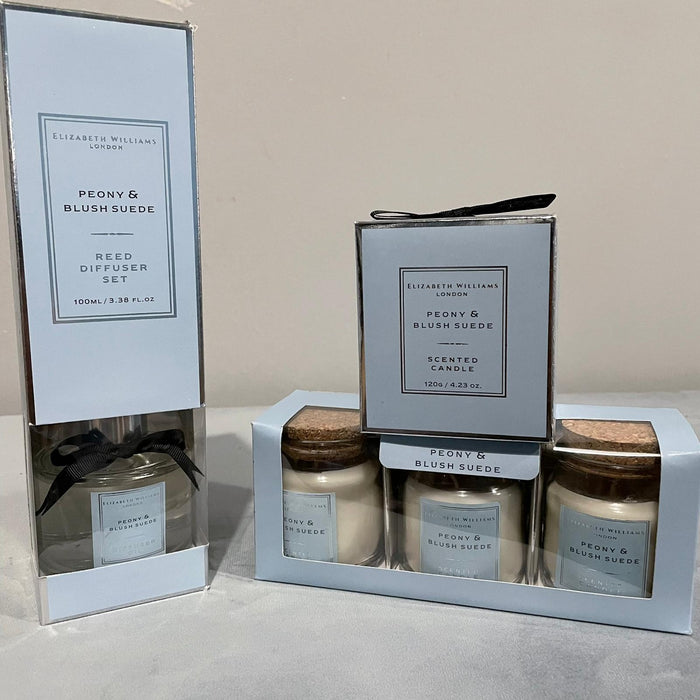 Elizabeth Williams London Home Fragrance Pastel Diffuser Candle - Full Gift Set