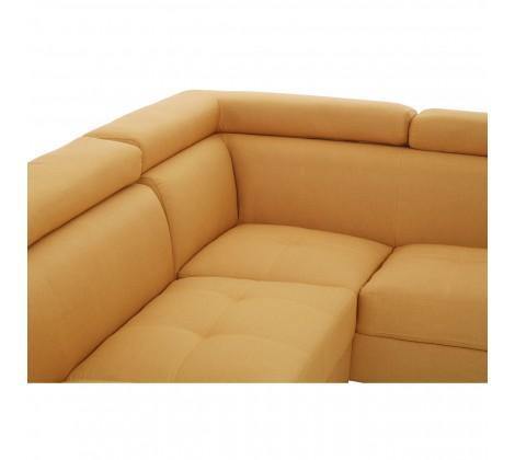 Hanover Large Ochre Linen Sofa - Modern Home Interiors