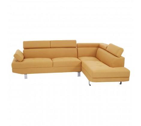 Hanover Large Ochre Linen Sofa - Modern Home Interiors