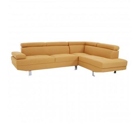 Hanover Large Ochre Linen Sofa - Modern Home Interiors