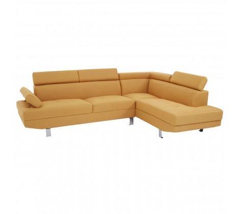 Hanover Large Ochre Linen Sofa - Modern Home Interiors