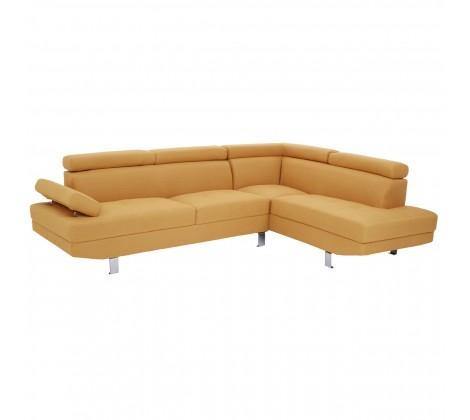 Hanover Large Ochre Linen Sofa - Modern Home Interiors