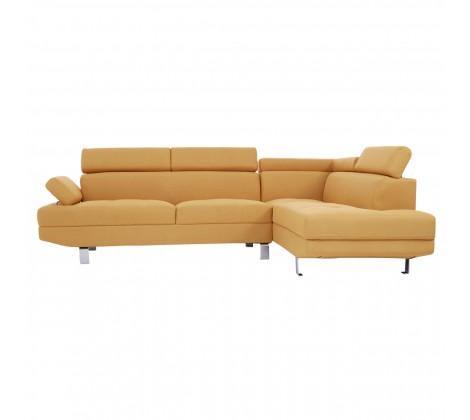 Hanover Large Ochre Linen Sofa - Modern Home Interiors