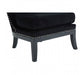 Kensington Black Velvet Townhouse Chair - Modern Home Interiors