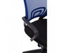 Blue Home Office Chair With Black Arms - Modern Home Interiors