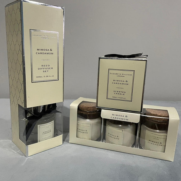 Elizabeth Williams London Home Fragrance Pastel Diffuser Candle - Full Gift Set