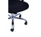 Black Home Office Chair With Black Arms And 5-Wheeler Base - Modern Home Interiors