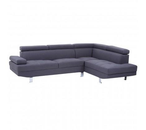 Hanover Large Grey Linen Sofa - Modern Home Interiors