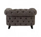 Harrington Grey Fabric Armchair - Modern Home Interiors