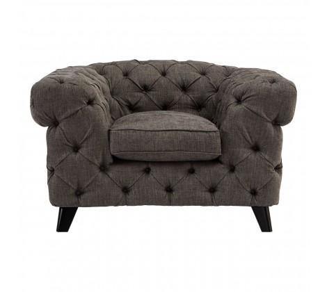 Harrington Grey Fabric Armchair - Modern Home Interiors