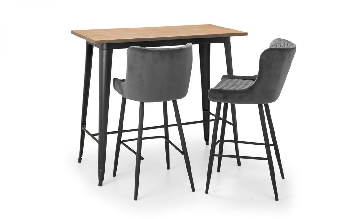 Luxe Bar Stool - Grey