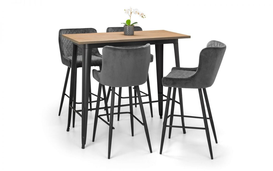 Luxe Bar Stool - Grey