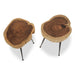 Nandri Set of 2 Acacia Wood Side Tables - Modern Home Interiors