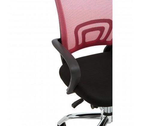 Pink Home Office Chair With Black Armrest - Modern Home Interiors