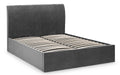 Sanderson Diamond Quilted Velvet Ottoman Bed - Modern Home Interiors