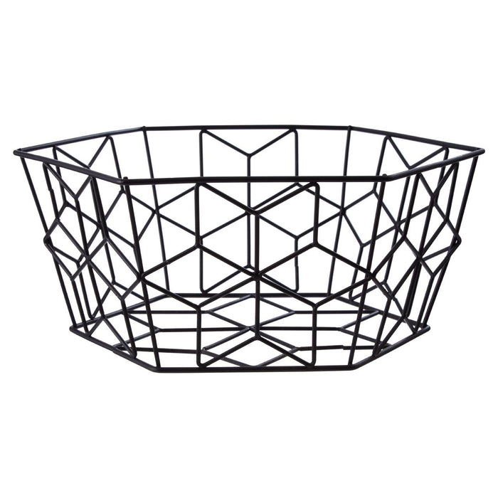 Vertex Contour Fruit Basket - Matte Black